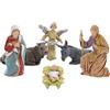 Moranduzzo Natività 6 Soggetti per Presepe da Cm 8 - COMPACT 8 - Scala 1:22 - Statuine Indistruttibili Rifinite a Mano, Stile '700, Scultore M. Landi, Made in Italy