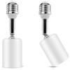 NWpangu E27 Portalampada extension, E27 Prolunga per presa lampada, Estensione della lampadina, Adattatore per portalampada, 2PCS (Bianco)
