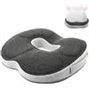WIYETY Cuscino ortopedico: cuscino ortopedico per sedia, antidecubito, ergonomico, sollievo efficace da sciatica e mal di schiena, ideale per ufficio, auto e sedia a rotelle