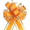 QUARKZMAN 5pz 4 Fiocchi Regalo Grandi Dorato, Fiocchi Regalo per Auto Organza Nastro per Cestini per Auto Nuziali Regali Fiocco Natale, Arancione Chiaro