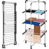Wintem Stendino Elettrico Asciugabiancheria 300W - Stendibiancheria Verticale Salvaspazio con 3 Ripiani Design Compatto - Magic Dry Tower Efficiente e Pratico per Casa e Viaggio
