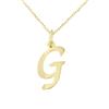 forme di Lucchetta - Ciondolo Lettera G Iniziale Nome in Oro Giallo 9 carati - Catenina d'oro 45cm, Collane d'Oro Vero per Regalo Donna Ragazza