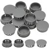 PATIKIL Tappi Copriforo, 34Pz 1 1/9 (28mm) Tappi per Fori in Plastica Copriforo a Vite Scrivania Fibbia Bloccaggio Inserto per Mobili Fori Armadio Cucina, Grigio