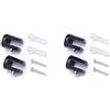 BSM Marketing - Supporto per ripiano in vetro, spessore 4-6 mm, colore: Nero opaco (4)