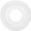 PATIKIL Medaglione per Soffitto, 10 Od x 4 Id Pu Medaglione Decorativo per Luce Soffitto Medaglione per Lampadario Copertura Tradizionale per Luce Soffitto per Ventilatori, Bianco