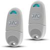 Diyuna Telecomando per cancello 433,92 MHz - compatibile con CAME TOP432NA - 2 canali, 2 telecomandi + 2 paia di batterie a bottone - per porte di garage e cancelli automatizzati