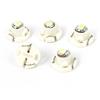 uxcell sourcingmap 5pz T4.2 3020 SMD LED 1 Van auto sul pannello del cruscotto Luce Lampada indicatore bianco interno
