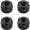 QWORK ER20-A Pinza di serraggio, Dadi Esagonali per fresatura CNC macchina per incidere tornio tool, M25, 4 Pezzi, Nero
