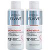 L'Oreal Paris L'Oréal Paris Elvive Bond Repair Trattamento Pre-Shampoo Per Capelli Danneggiati Formula con 12% Acido Citrico Ricostruisce e Fortifica - 2 Flaconi da 200ml