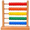 TOYANDONA Classico Abaco in legno giocattolo di conteggio educativo bambino matematica giocattolo perline gioco di sviluppo giocattolo perline di legno per bambini prescolari bambini asilo