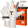 T1TAN Legend Black-out Guanti da Portiere con Protezione per Le Dita per allenamenti e Partite, Bambini e Adulti, Guanti Professionali, taglia 7