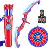 HYES Tiro con L'Arco Freccia e Arco per Bambini, Kit Arco e Frecce Giocattolo con Luci LED, Ventosa Frecce, Bersaglio, Giocattolo Interno ed Esterno Ragazzo Ragazza Regalo di Natale