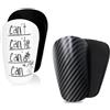 DePro 4 mini parastinchi - Mini Shin Pads Parastinchi da calcio, 6 x 4 cm, per bambini, adulti, uomini e donne, protezione sicura per le gambe per l'allenamento e il gioco