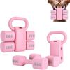 Yinnhom Set di manubri e kettlebell regolabili, set di kettlebell sportivi 2 in 1, set di manubri da 2 kg/3 kg/4 kg/5 kg per donne e uomini, pesi e manubri per l'allenamento della forza a casa