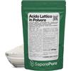 SaporePuro Acido Lattico in Polvere 200 g - Qualità Alimentare Pura - Per Panificazione, Latticini, Bevande Fermentate e Uso Cosmetico