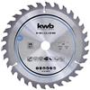 kwb 586757 Lama per sega circolare per trucioli, legno/legno duro, 190 x 20 mm, tagli puliti, numero medio, 30 denti Z-30, Lama per sega CleanCut media, 190 x 20