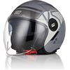 ORIGINE Casco Moto Jet Casco Scooter con Doppia Visiera Omologato ECE 22-06