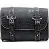 APEBAZY Multi-funzionale moto appendere Borsa strumento piatto quadrato in plastica fibbia alla moda modello coccodrillo Design Classic Black