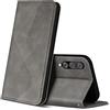ZONNAVI Cover per Huawei P20 PRO, Flip Custodia Pelle PU con [Slot Cart] [Supporto Stand] [Magnetica], Cover a Libro Portafoglio per Huawei P20 PRO (Grigio)