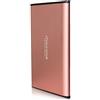 Maxone Hard Disk Esterno 2,5 Ultrasottile Portatile da USB3.0 HDD Storage per PC Desktop, Laptop, MacBook, Chromebook Wii u,TV(250GB,rosa)