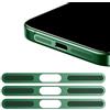 GIOPUEY Adesivo Antipolvere a Rete per iPhone 13 Mini, 3 Pezzi Altoparlante di Protezione Integrato e Porta di Ricarica, Anti Dust - Green