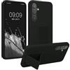 kwmobile 1x Custodia Compatibile con Samsung Galaxy S24 Plus - Cover Supporto Dita - Back Case per Smartphone - Protezione Gommata Nero