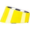 SuperDesign Ciotola inclinata a 15° per cani e gatti, ciotola inclinata per bulldog, ciotola per cani e gatti, antiscivolo e antigoccia, più facile da raggiungere il cibo, S/0,5 tazza giallo brillante