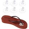 OHEETU 5 paia di protezioni per dita dei piedi, in gel di silicone trasparente, antiscivolo, autoadesive, con inserti separatori, cuscinetti per avampiede, solette (stile A)