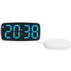 MeevrgR Sveglia digitale intelligente con ampio display a LED verde, luminosità regolabile, snooze e vibrazione, alimentato tramite USB, orologio da comodino da viaggio per camera da letto e uso