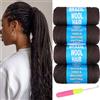 Samtress 4 Rotoli di Filato Acrilico per Capelli di Lana Brasiliana Marrone Scuro per Trecce Africane all'Uncinetto/Twist senegalese/Faux Locs/Twist senegalese/Treccia Jumbo/Wist Wrap con Trecce Lavo