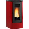 EXTRAFLAME Stufa a pellet canalizzata Dahiana Plus 5.0 EVO Bordeaux - 1295150