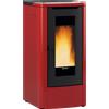 EXTRAFLAME Stufa a pellet ventilata TEOREMA 5.0 EVO Bordeaux - 1295200