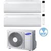 Samsung Climatizzatore Condizionatore Samsung Windfree Avant S2 R32 Wifi Dual Split Inverter 12000 + 18000 BTU con U.E. AJ080TXJ4KG/EU NOVITÁ 2025 Classe A++/A+