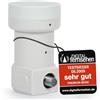 RED OPTICUM LSP 04H LNB Singolo I LNB digitale resistente al calore e al freddo a 1 via con solo 0,1 dB di rumore incluso manicotto di protezione dagli agenti atmosferici I Full HD - 3D - UHD - 4K