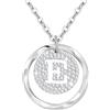 Tusuzik Regalo Per San Valentino — Collana Personalizzata Con Iniziali A-Z In Argento Sterling 925, Un Gioiello Regolabile Per Tua Moglie, Fidanzata O Mamma.