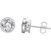 HeyMeili Orecchini Ipoallergenici a Bottone in Argento 925 con Zirconia Cubica per Donne Ragazze, 6mm