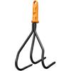 Fiskars OneClick Coltivatore, Accessorio Coltivatore per Dissodare e Aerare il Terreno del Giardino, Sostituzione Facile con un Clic, Acciaio al Carbonio, Larghezza: 19 cm, Nero/Arancione, 1080684