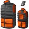 DR.PREPARE Gilet Riscaldato con Batteria 7,4 V 16000 mAh Giacca Riscaldata per Uomo e Donna 3 Livelli di Calore 10 Zone di Riscaldamento per Sci Pesca Escursionismo Campeggio Taglia M