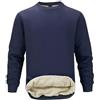 PrimeCrest Felpa Uomo Invernale Senza Cappuccio Pile Maglione Termica Pullover Lavoro Girocollo Calda Felpe Sportiva Felpata Imbottita Cotone Casual Sherpa Tecnica Manica Lunga Verde S