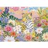HUADADA Puzzle 500 pezzi puzzle 500 pezzi adulti -Fluwers and Leopard puzzle classico regalo