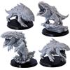 Forged Terrain Bulette Shark Monster Figura in miniatura per 28mm Dungeons and Dragons Giochi in miniatura, Giochi da tavolo Creature Beast Fantasy TTRPG Giochi di ruolo