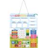 chuckle Lavagna magnetica per bambini con stagioni, data e tempo (in tedesco) - 40 x 32 cm - strumento di apprendimento giocoso da 4 a 10 anni