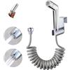ABSOK Bidet Portatile Kit, doccetta regolabile, ABS Cromo kit spray per pannolini per bambini,con eCon tubo retrattile da 3,1 m e gancio