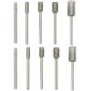 VGOL 10 Pezzi 1/8 Pollici Gambo Cilindro Diamante Punta Utensile Rotante 60 Grana 3 Mm 4 Mm 5 Mm 6 Mm 8 Mm Per Giada Rettifica Riparazione Sbavatura Saldatura Lucidatura