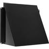 Vent Systems 200 x 200 mm / 8 x 8 Pollici Copertura Bocchetta di Ventilazione Estrattore Aria in Acciaio Zincato Nero - Cappa Quadrata per Aspirazione e Scarico Altamente Resistente per Ventilazione