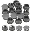 PATIKIL Tappi Copriforo, 48Pz 7/9 (20mm) Tappi per Fori in Plastica Copriforo a Vite Scrivania Fibbia Bloccaggio Inserto per Mobili Fori Armadio Cucina, Grigio