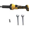 Gotrain Smerigliatrice dritta a batteria, levigatrice dritta professionale, 4 velocità variabili per levigatura, lucidatura, incisione (senza batteria) (compatibile con DeWalt)