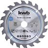 kwb 583557 Lama per seghe circolari per trucioli, legno/legno duro, 150 x 20 mm, tagli puliti, numero medio, 20 denti Z-20, lama per seghe CleanCut media, 150 x 20