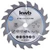 kwb 582357 Lama per seghe circolari per trucioli, legno/legno duro, 140 x 12,7 mm, tagli puliti, numero medio, 18 denti Z-18, lama per seghe CleanCut media, 75