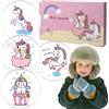 Yungeln Set di 4 scaldamani natalizi riutilizzabili, 9 x 9 cm, per inverno e viaggi
